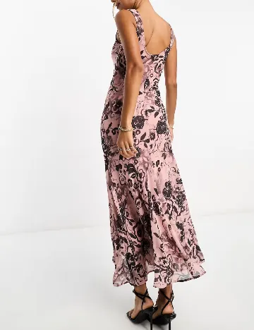 Rochie medie ASOS, roz Roz