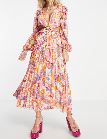 Rochie medie ASOS, mix culori