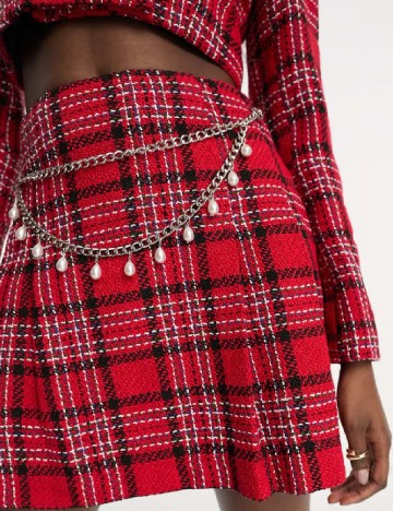 Fusta Miss Selfridge, rosu