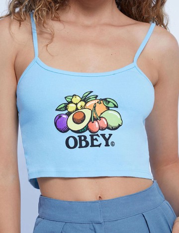 Top Obey, albastru