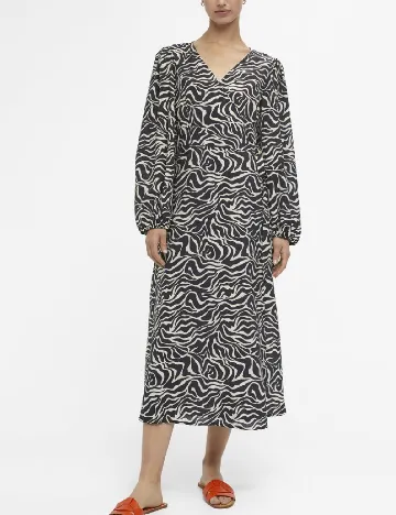 Rochie medie Object, negru Negru
