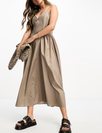 Rochie lunga ASOS, maro