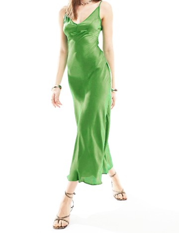 Rochie medie ASOS, verde