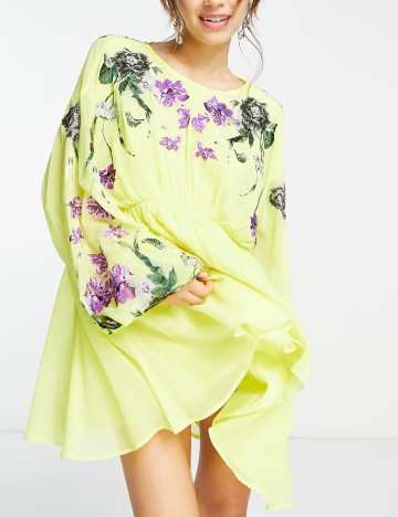 Rochie scurta ASOS, galben