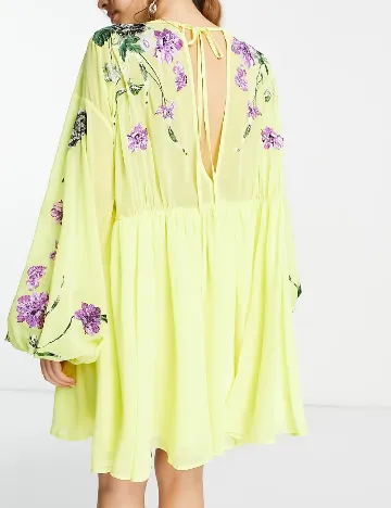 Rochie scurta ASOS, galben Galben