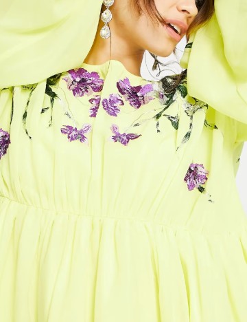 Rochie scurta ASOS, galben