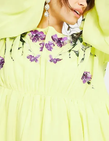 Rochie scurta ASOS, galben Galben