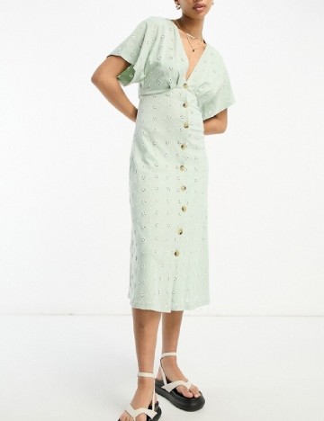 Rochie medie ASOS, verde