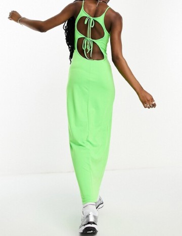 Rochie lunga Weekday, verde