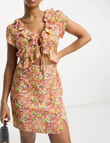 Rochie scurta ASOS, floral print