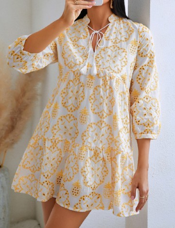 Rochie scurta SHEIN, alb