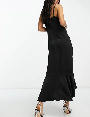 Rochie lunga Vila, negru Negru