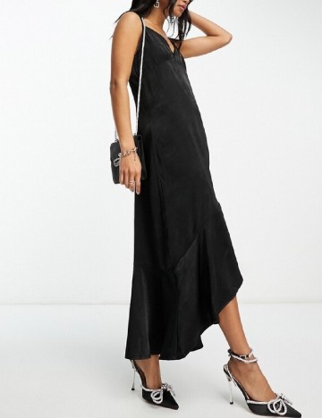 Rochie lunga Vila, negru