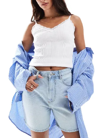 Pantaloni scurti ASOS, albastru Albastru