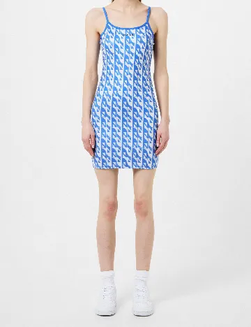 Rochie scurta NICCE, alb/albastru