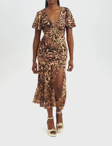 Rochie medie ASOS, animal print Animal print