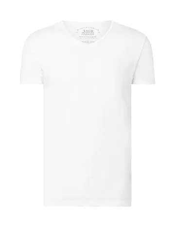 Tricou Jack Parker, alb Alb