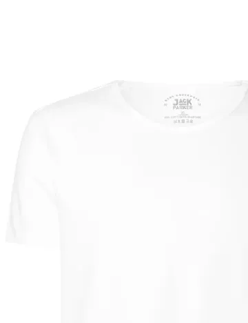 Tricou Jack Parker, alb Alb