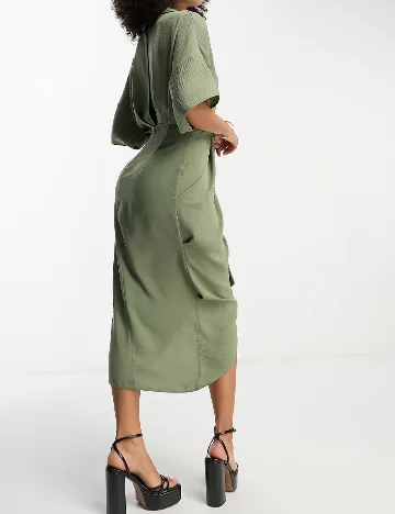 Rochie medie ASOS, verde Verde