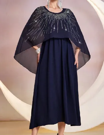 Rochie lunga SHEIN, albastru Albastru