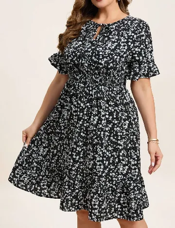 Rochie medie SHEIN CURVE, negru