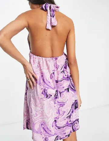 Rochie scurta Pieces, mov Mov