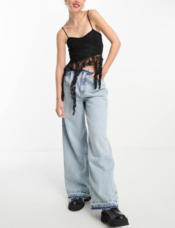 Top Miss Selfridge, negru