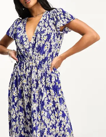 Rochie scurta ASOS, albastru Albastru