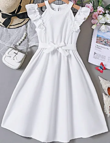 Rochie Shein Kids, alb Alb