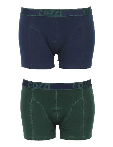Set Boxeri 2 perechi Cozzi, verde/bleumarin Albastru