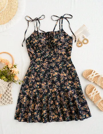 Rochie scurta SHEIN, floral Floral print