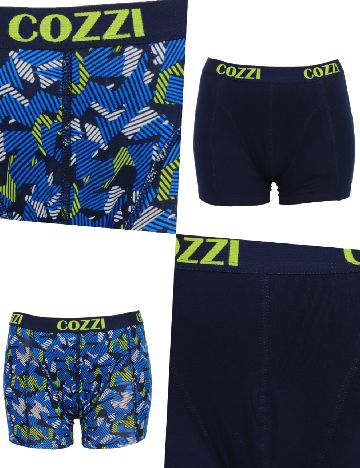 Set Boxeri 2 perechi Cozzi, bleumarin