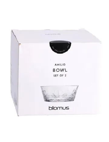 Set boluri 2 bucati Blomus, transparent Alb