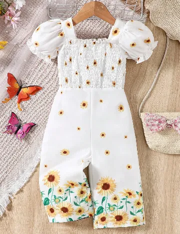 Salopeta Shein Kids, floral Floral print