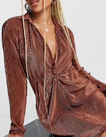 Rochie scurta NAANAA, maro