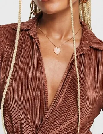 Rochie scurta NAANAA, maro