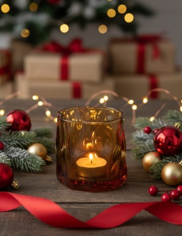 Suport lumanare Seasons & Style, maro