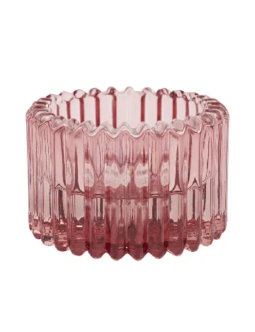 Suport lumanare Home Accents, roz
