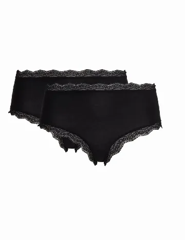 Set chiloti 2 perechi Dolce Bella, negru Negru