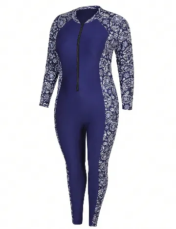 Costum de baie SHEIN CURVE, albastru Albastru