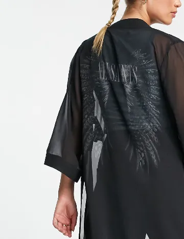 Kimono ALLSAINTS, negru Negru