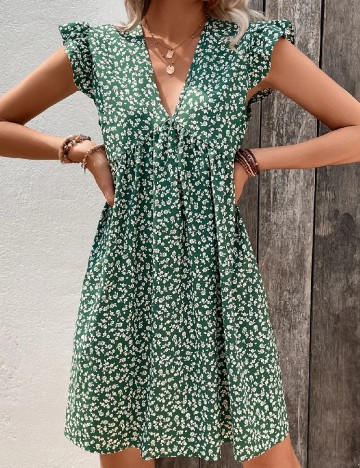 Rochie scurta SHEIN, verde