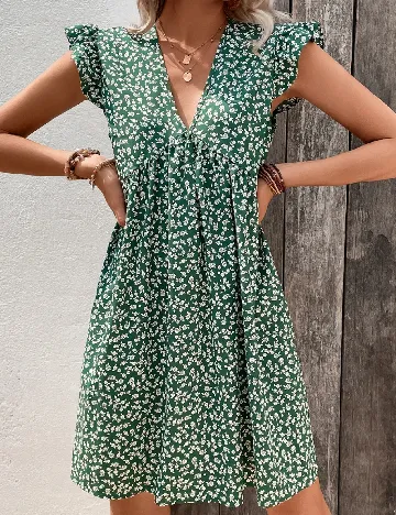 Rochie scurta SHEIN, verde