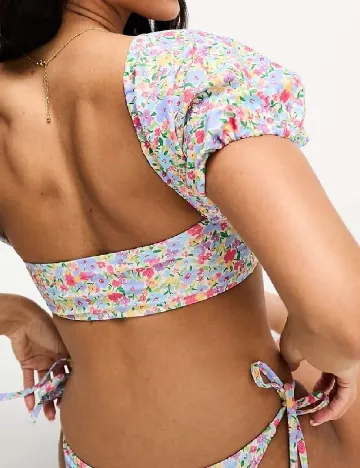 Top de baie Miss Selfridge, floral print Floral print