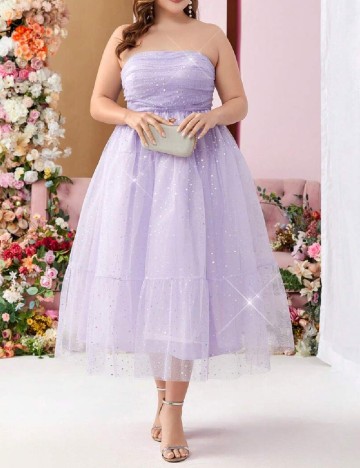 Rochie medie SHEIN CURVE, lila