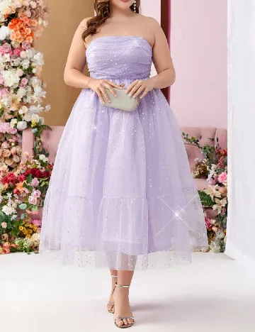 Rochie medie SHEIN CURVE, lila Mov