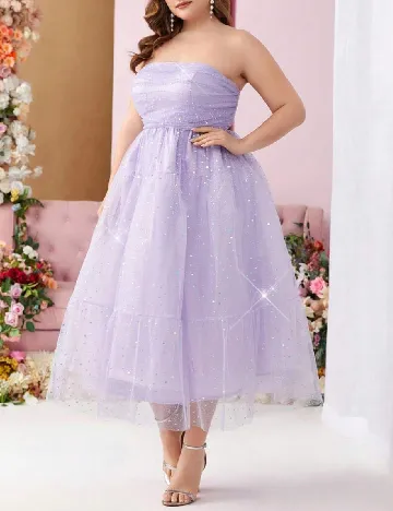 Rochie medie SHEIN CURVE, lila Mov