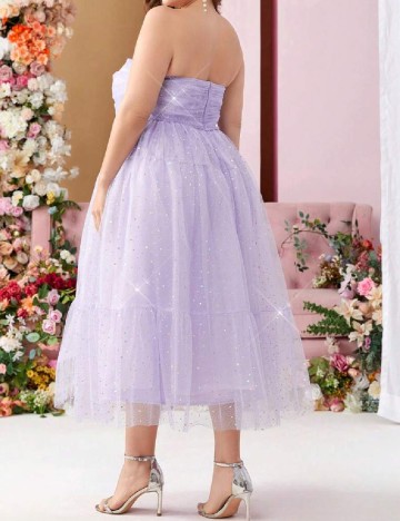 Rochie medie SHEIN CURVE, lila