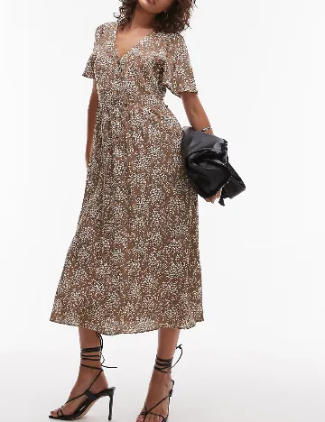Rochie medie & other stories, maro