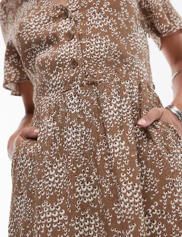 Rochie medie & other stories, maro